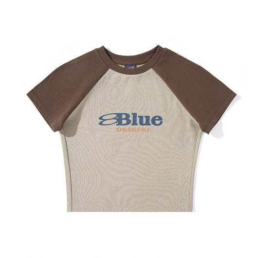 Blusa Retro Raglan Bicolor Escote Ombligo - Image 4
