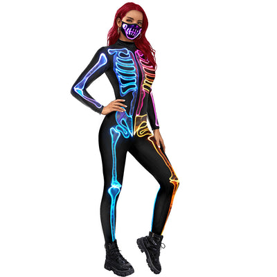 Mono Estampado Esqueleto Fluorescente para Mujer - Image 4