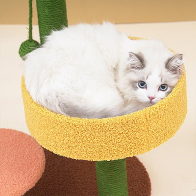 Torre Rascador para Gatos con Columna de Sisal y Juego de Cactus - Image 14