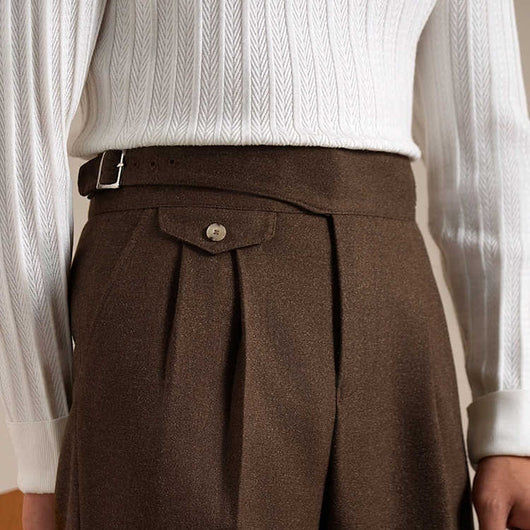 Pantalón de Vestir Clásico con Doble Pliegue - Corte Recto y Cómodo - Image 2