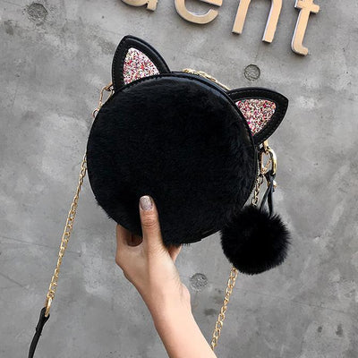Bolso Mensajero Princesa Infantil de Peluche Suave Mediano para Niñas - Image 5