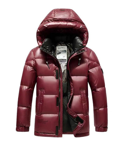 Chaqueta de Plumón Invierno Hombre con Grafeno - Abrigo Térmico Impermeable Negro y Dorado - Image 10