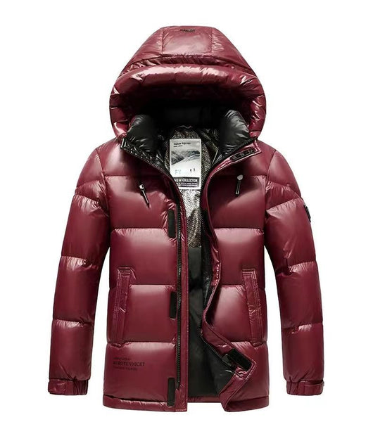Chaqueta de Plumón Invierno Hombre con Grafeno - Abrigo Térmico Impermeable Negro y Dorado - Image 10