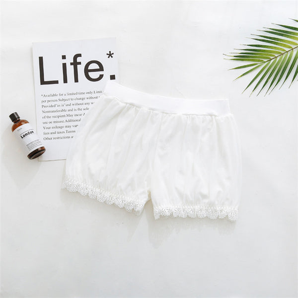 Leggings Escolares Blancos con Shorts Integrados Anti-transparencia - Image 5