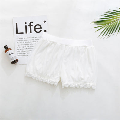 Leggings Escolares Blancos con Shorts Integrados Anti-transparencia - Image 5