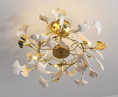 Lámpara Colgante Ginkgo de Cerámica para Comedor y Dormitorio - Image 9