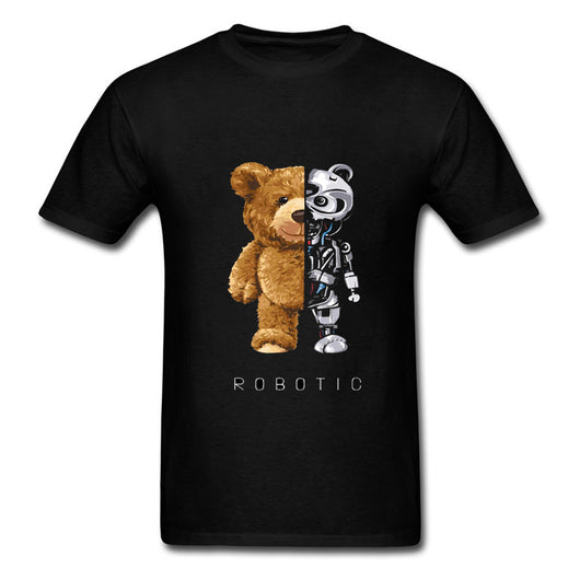 Camiseta Suelta Estampado Oso - Diseño Urbano Casual