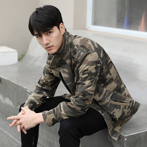 Chaqueta de Trabajo Camuflaje Otoño para Hombre