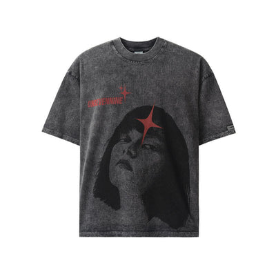 Camiseta Suelta Estampado Vintage para Hombre - Image 12