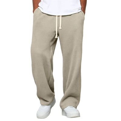 Pantalones Athleisure de Pierna Ancha y Tejido Waffle para Hombre - Image 23