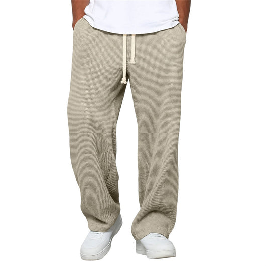 Pantalones Athleisure de Pierna Ancha y Tejido Waffle para Hombre - Image 23