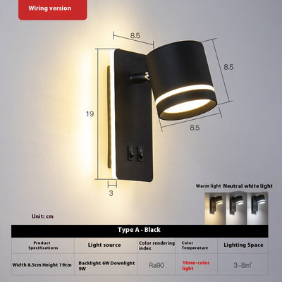 Lámpara LED de Lectura Minimalista Nórdica para Mesita de Noche - Image 3