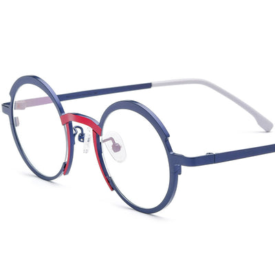 Lentes de Titanio Ultraligeros Multicolor para Miopía - Marco Óptico Redondo Unisex - Image 8