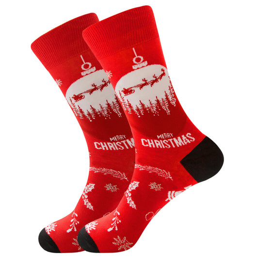 Calcetines Navideños con Renos y Santa - 12 Colores Festivos - Image 17