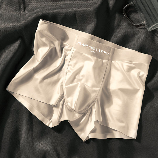 Calzoncillos de Seda de Hielo Lujo Satinado para Hombre - Image 9