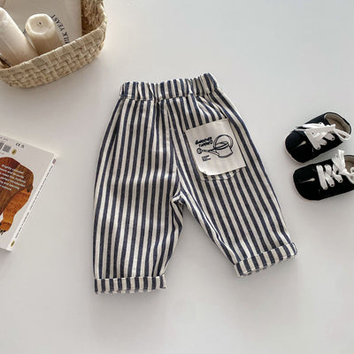 Pantalones Casuales para Niño con Estampado de Rayas Estilo Japonés - Image 7