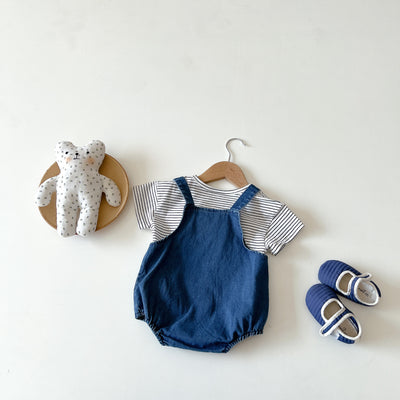 Shorts Infantiles Estilo Coreano con Tirantes para Niños - Image 24