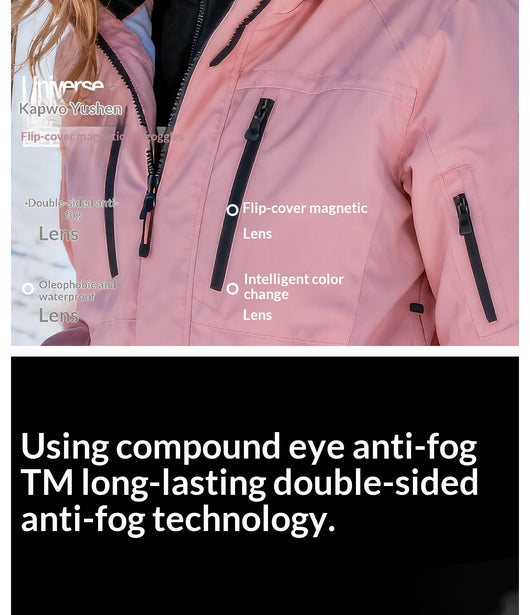 Gafas de Esquí Abatibles Anti-empañamiento Profesionales Resistentes al Viento - Image 8