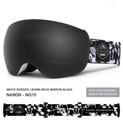 Gafas de Esquí Esféricas Doble Lente Anti-Empañamiento con Magnético para Hombre y Mujer - Image 7