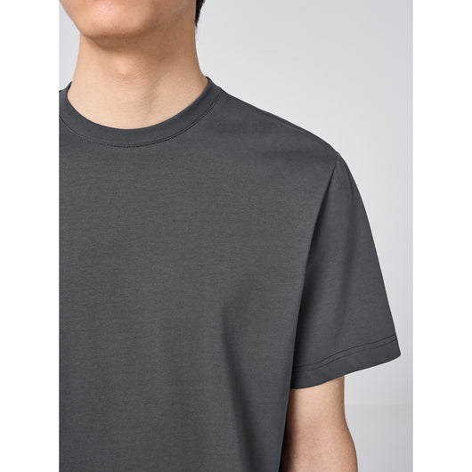 Playera Básica Cuello Redondo Color Sólido con Efecto Fresco - Image 2