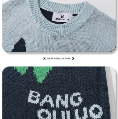 Suéter Holgado de Punto Grueso con Bloques de Color para Mujer - Image 10