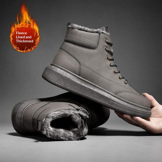Botas de Nieve para Hombre con Forro de Piel y Suela Térmica