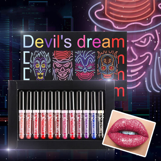 Set de 12 Labiales Líquidos Halloween - Brillo Diamante Larga Duración - Image 8