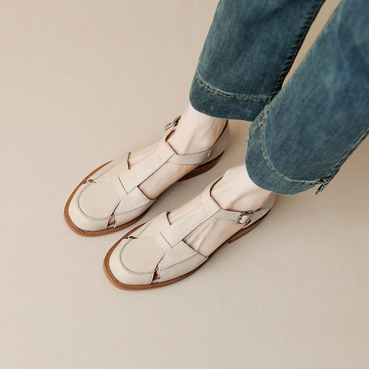 Sandalias Retro Mujer con Diseño Hueco - Comodidad Vintage - Image 2