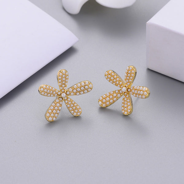 Aretes de Perla Temperamento Simple con Gancho para la Oreja - Image 5