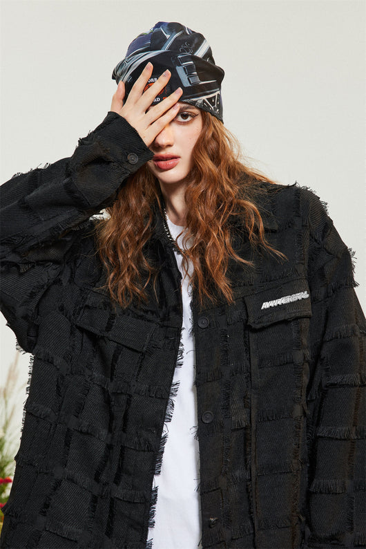Chaqueta Jacquard con Borlas Color Sólido - Estilo High Street - Image 23