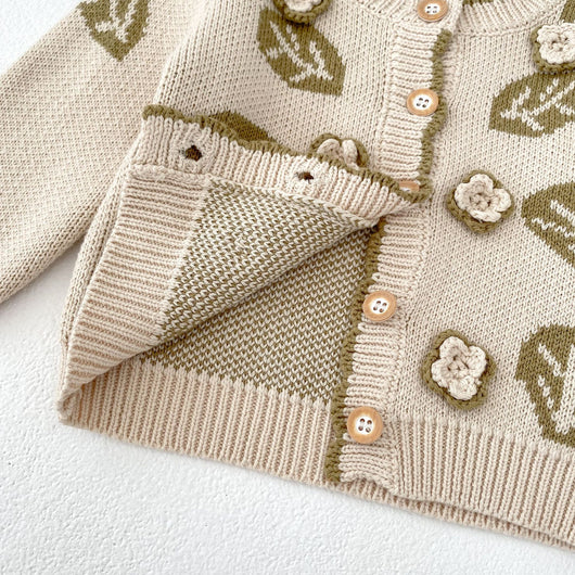 Conjunto de Dos Piezas Infantil con Diseño Hojas Jacquard - Image 13