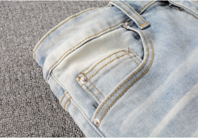 Jeans Skinny Ajustados con Algodón Elástico y Efecto Desgastado - Image 5