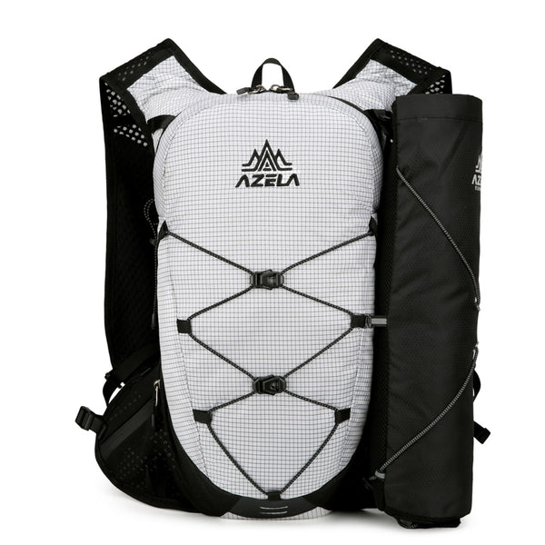 Mochila de Senderismo AZELA con Patrón Grid, Ligera y Transpirable para Trail Running y Camping