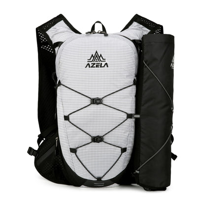 Mochila de Senderismo AZELA con Patrón Grid, Ligera y Transpirable para Trail Running y Camping