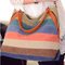Bolso de Lona para Mujer con Rayas Texturizadas