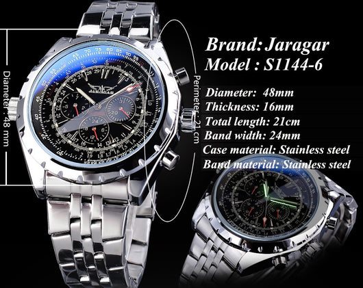 Reloj Mecánico Hueco de Gran Esfera Multifunción - Image 17