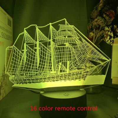 Lámpara 3D Holográfica Avión Personalizada - Luz Nocturna LED para Niños - Image 26