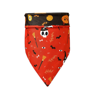 Pañoleta Halloween para Mascotas - Diseño Calabaza y Murciélago - Image 2