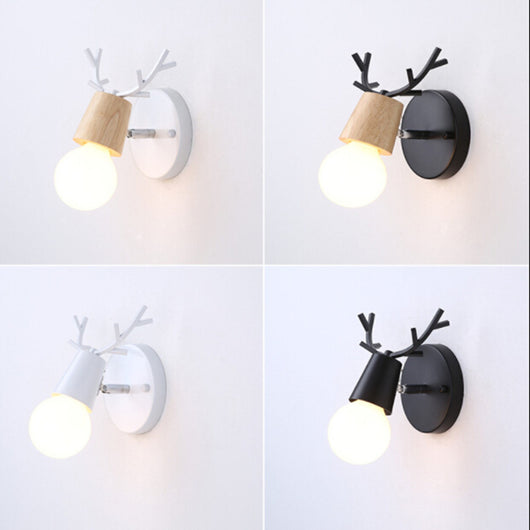 Lámpara de Pared Nórdica con Astas - Diseño Moderno Macaron para Pasillos - Image 2