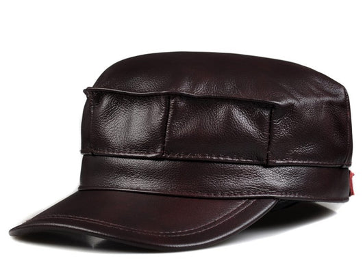 Gorra Octagonal de Cuero Genuino para Hombre - Otoño e Invierno - Image 7