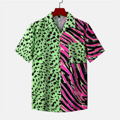 Camisa Estampada de Manga Corta para Playa - Image 11