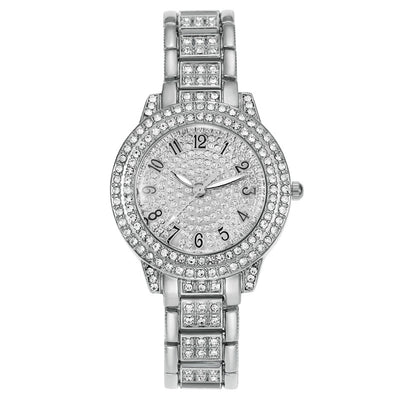 Reloj de Diamantes Digitales con Números Romanos y Brillantes para Mujer - Image 8