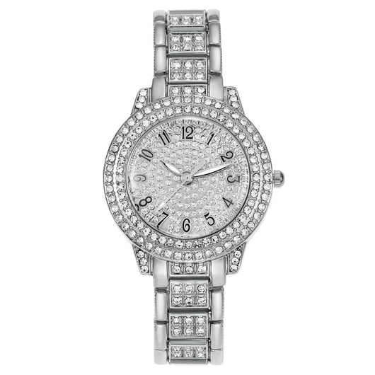 Reloj de Diamantes Digitales con Números Romanos y Brillantes para Mujer - Image 8