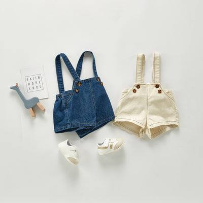 Pantalón Denim con Tirantes Ajustables para Bebés Niños y Niñas - Image 9