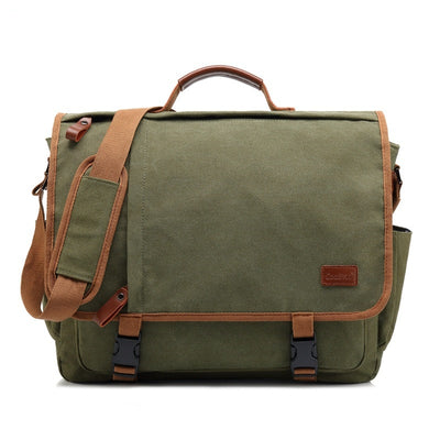 Bolsa Bandolera de Lona Impermeable Gran Capacidad para Hombre - Image 6