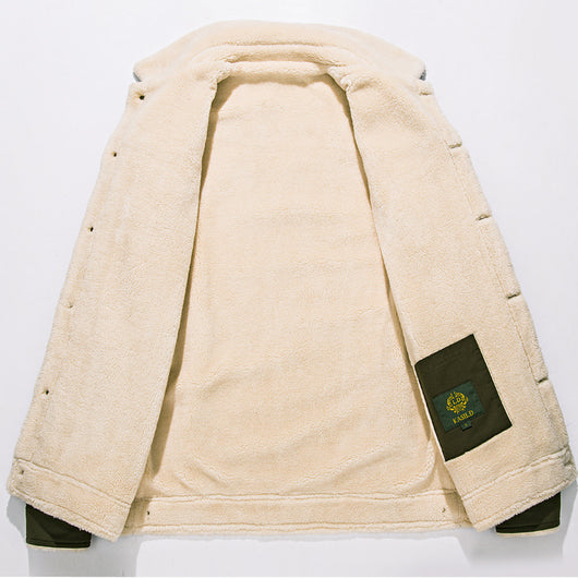 Chaqueta de Mezclilla Gruesa con Forro de Terciopelo para Invierno - Image 9