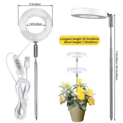 Luz LED de Crecimiento para Plantas Suculentas y Bonsái con Temporizador y Atenuador - Image 5