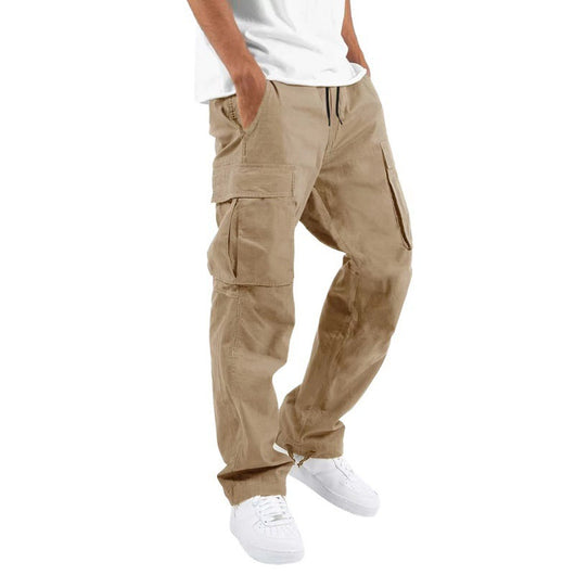 Pantalones Casuales con Múltiples Bolsillos y Cordón Ajustable - Image 9