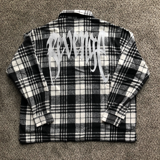Camisa Suelta Cuadros con Bordado y Cierre - Image 13