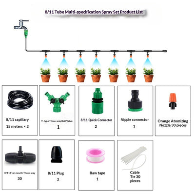 Sistema de Riego Automático DIY con Múltiples Boquillas de Aspersión - Image 9